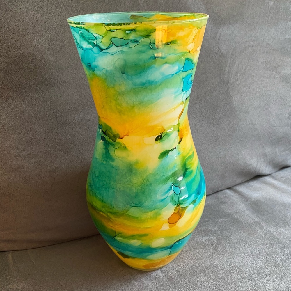 Multicolored vase